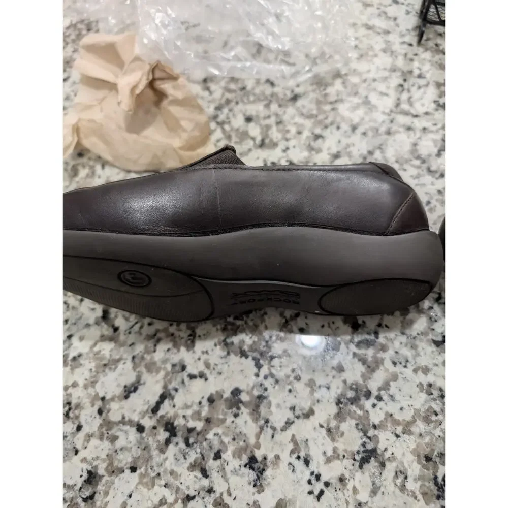 Womens/Ladies Brown Rockport Leather Upper Shoes 7W Used